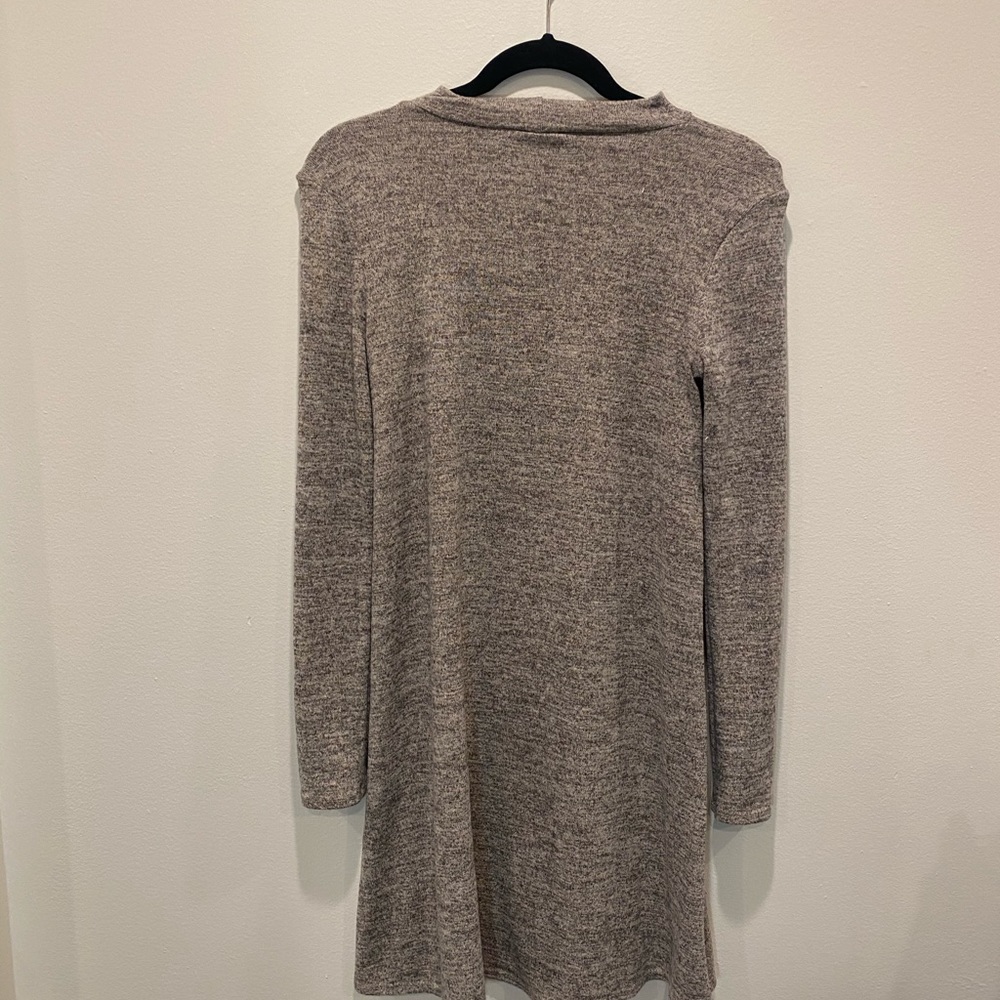 Long sleeve mid/high neck sweater dress